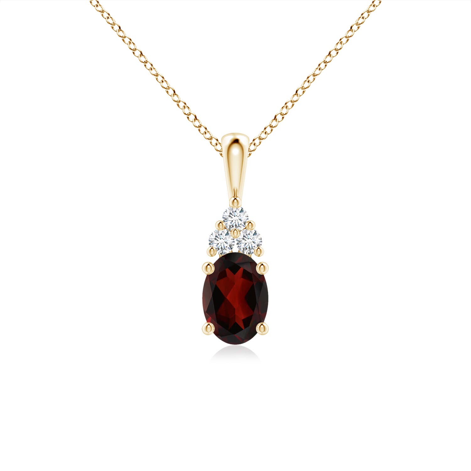 AA - Garnet / 1.01 CT / 14 KT Yellow Gold