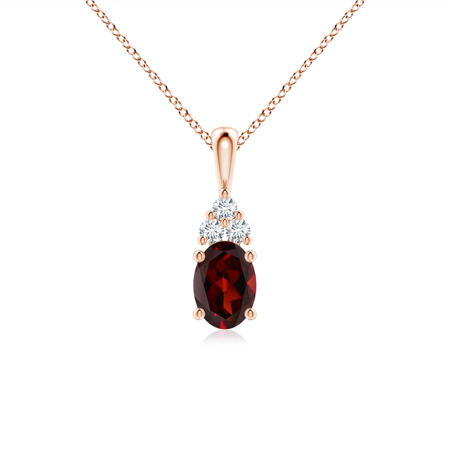 AAA - Garnet / 1.01 CT / 14 KT Rose Gold