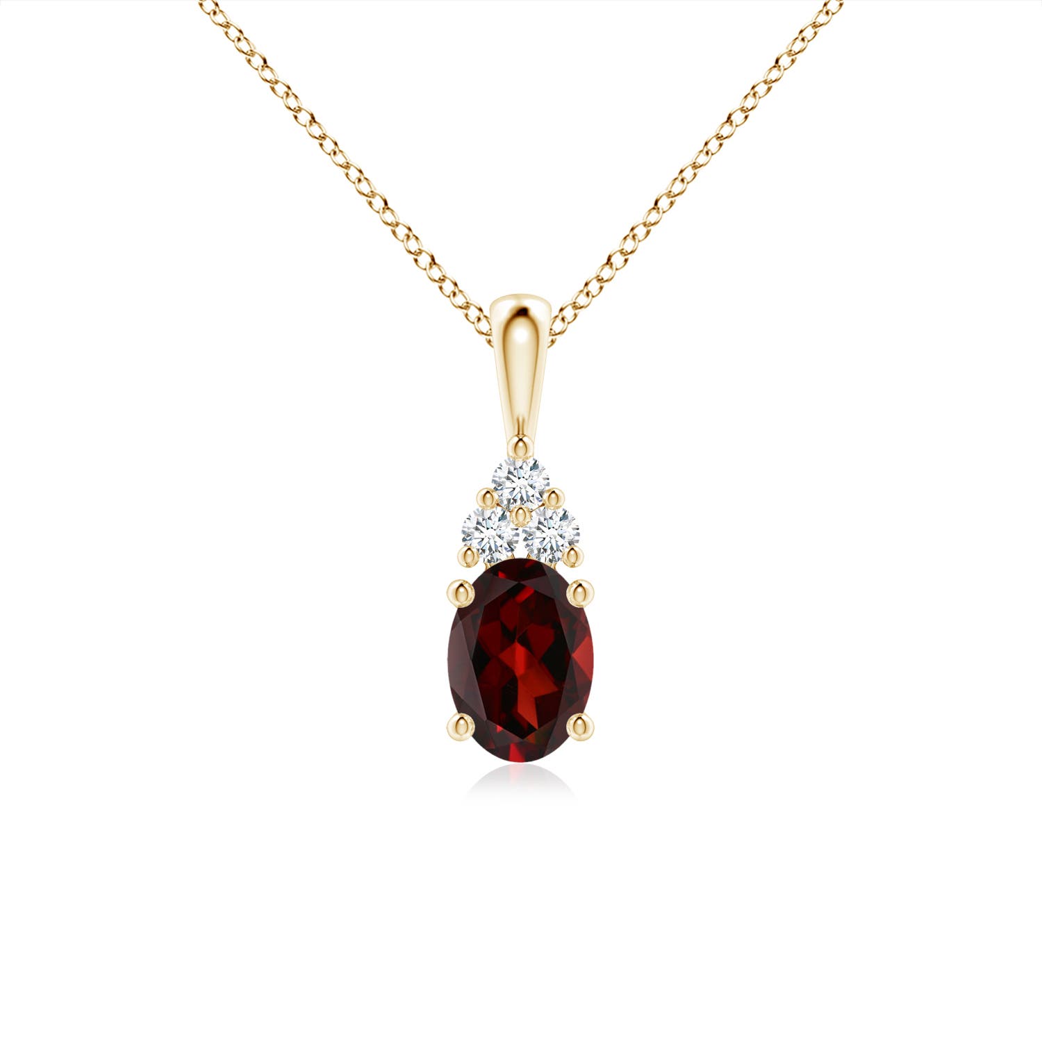 AAA - Garnet / 1.01 CT / 14 KT Yellow Gold