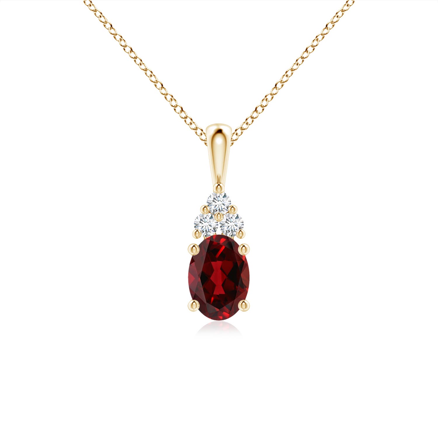 AAAA - Garnet / 1.01 CT / 14 KT Yellow Gold