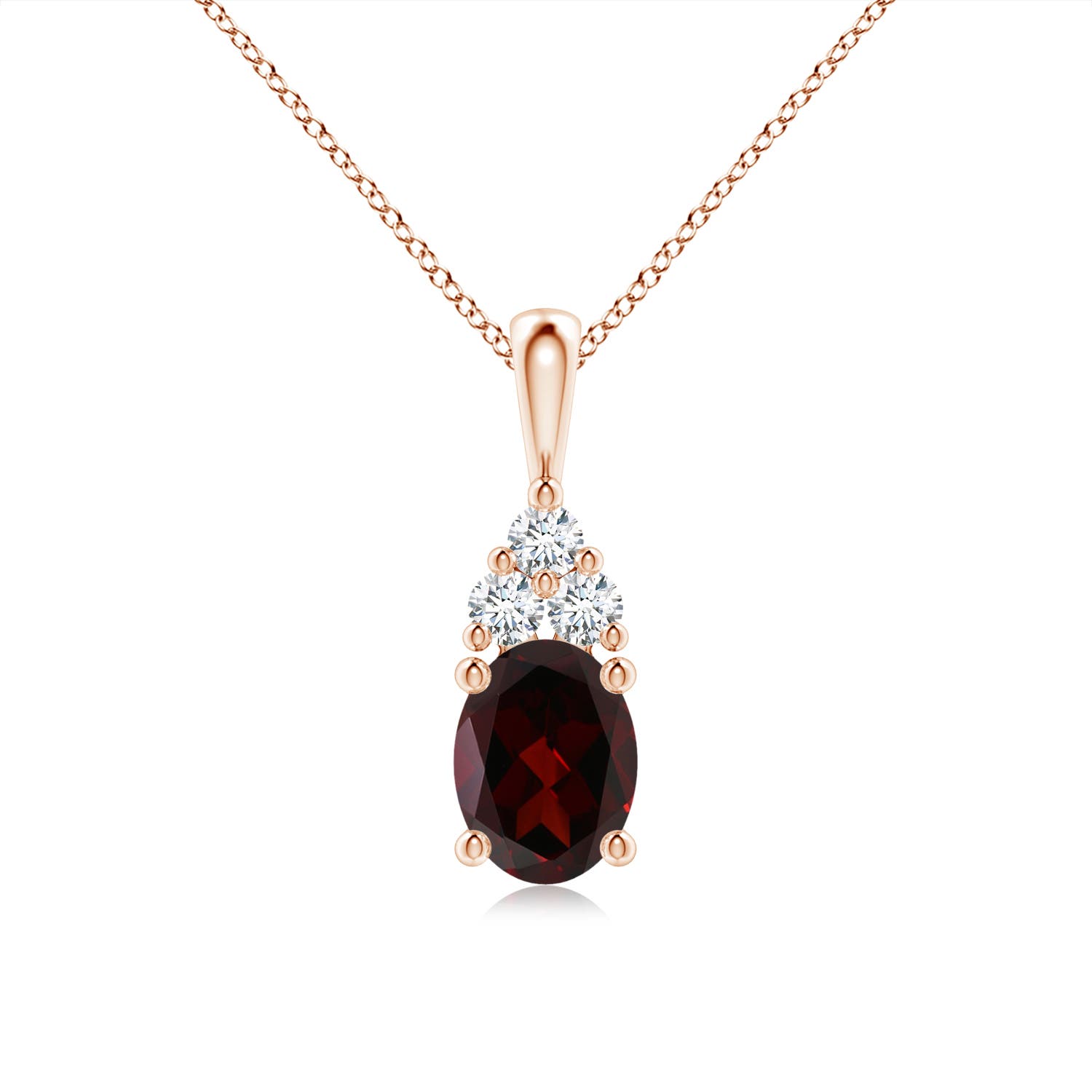 A - Garnet / 1.66 CT / 14 KT Rose Gold