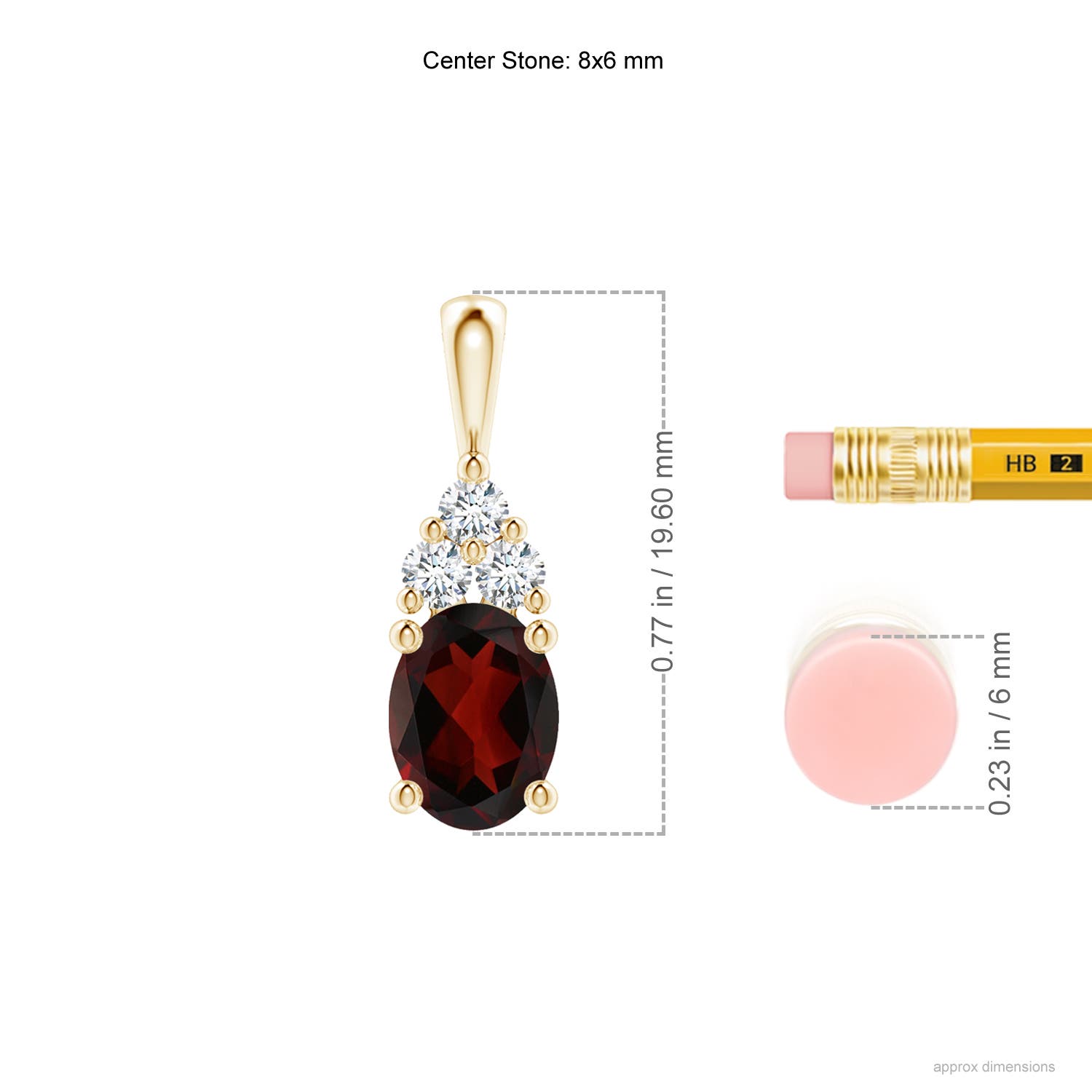 AA - Garnet / 1.66 CT / 14 KT Yellow Gold