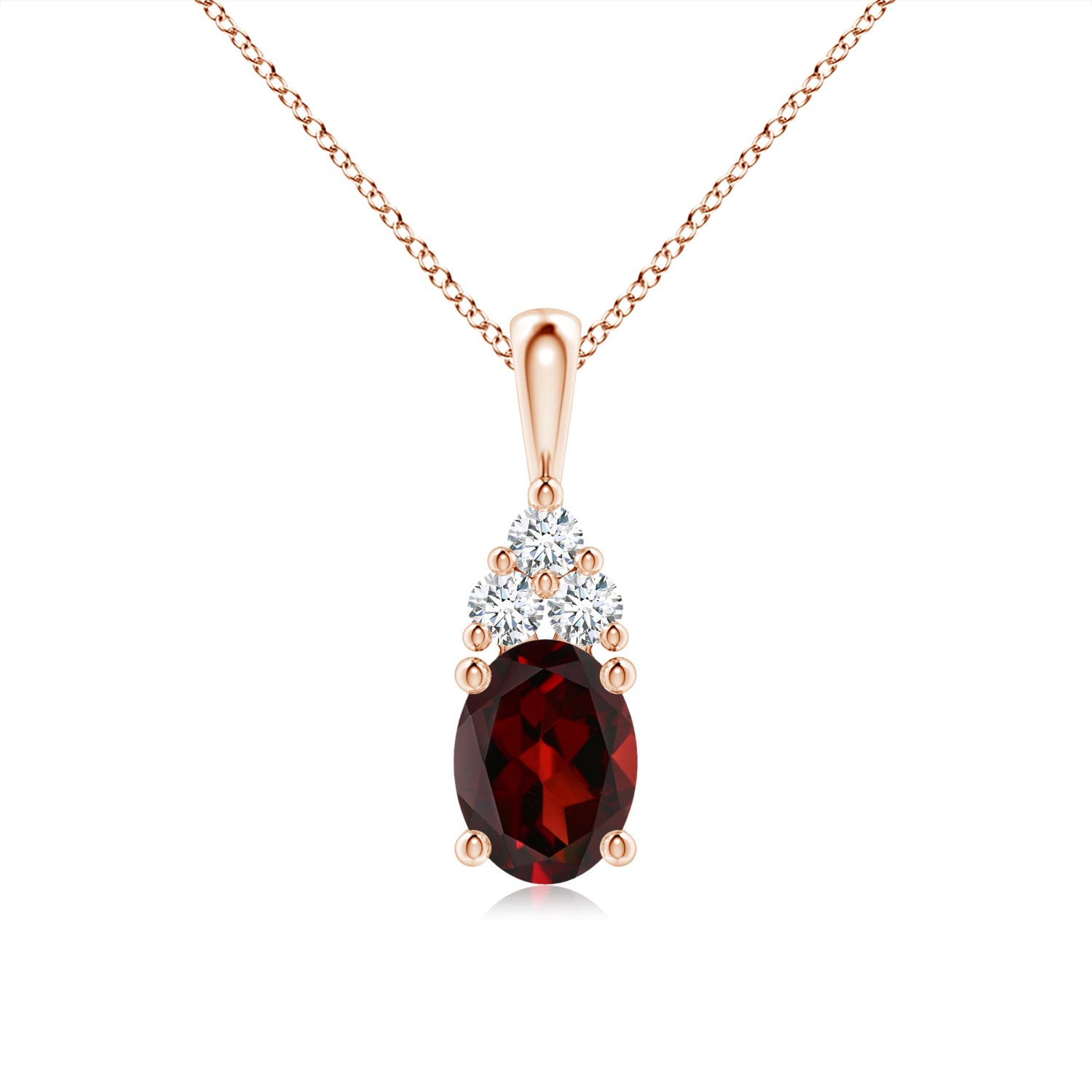 AAA - Garnet / 1.66 CT / 14 KT Rose Gold