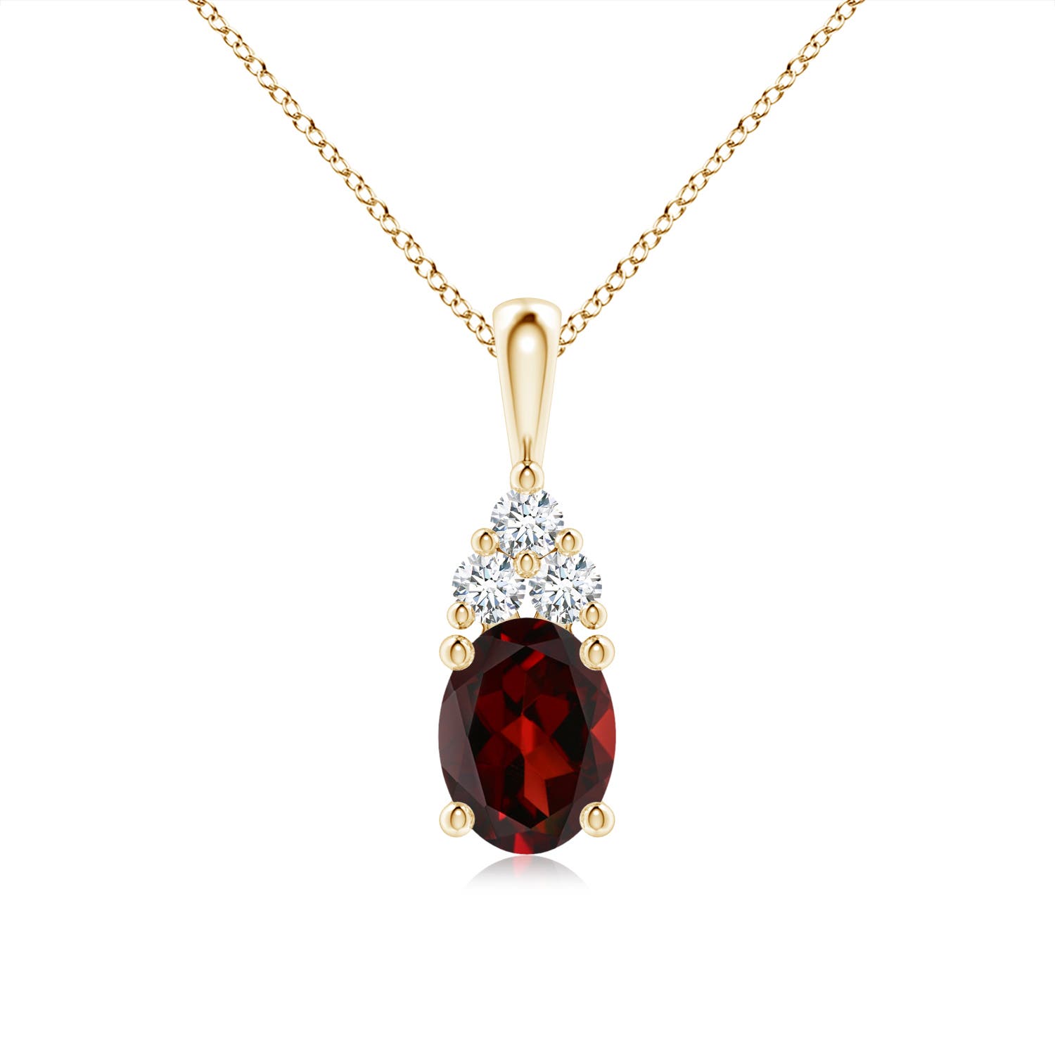 AAA - Garnet / 1.66 CT / 14 KT Yellow Gold