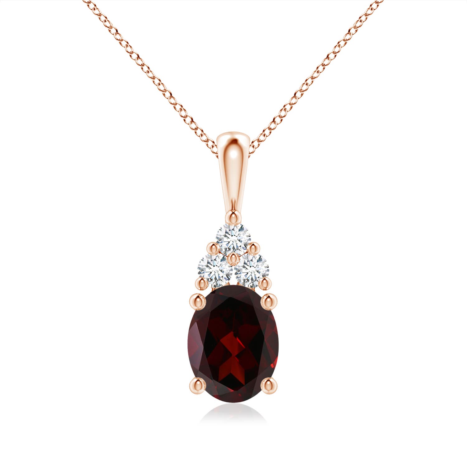 A - Garnet / 2.23 CT / 14 KT Rose Gold