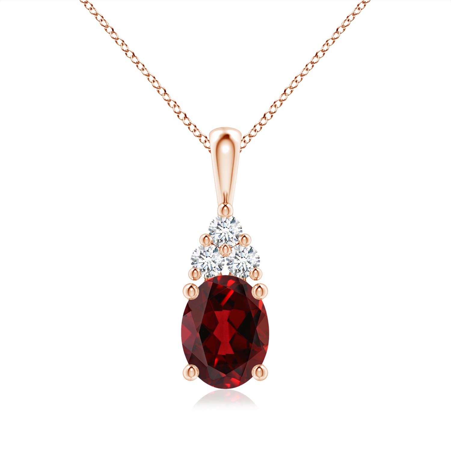 AAAA - Garnet / 2.23 CT / 14 KT Rose Gold