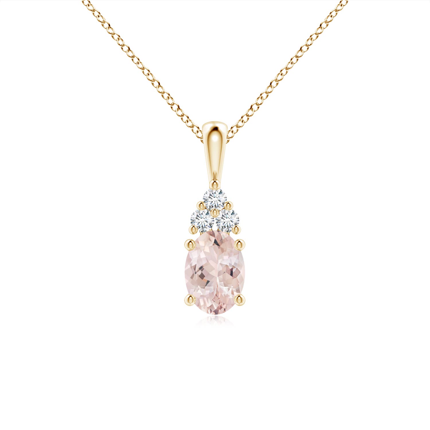 AA - Morganite / 0.81 CT / 14 KT Yellow Gold