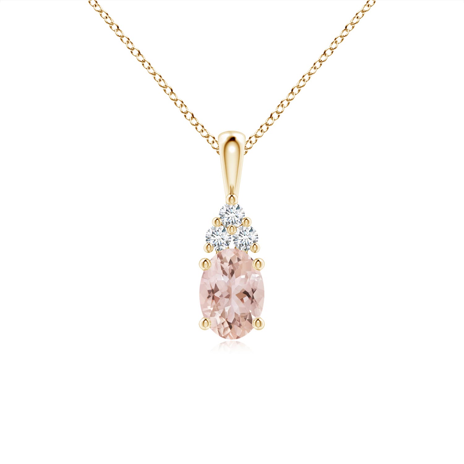 AAA - Morganite / 0.81 CT / 14 KT Yellow Gold