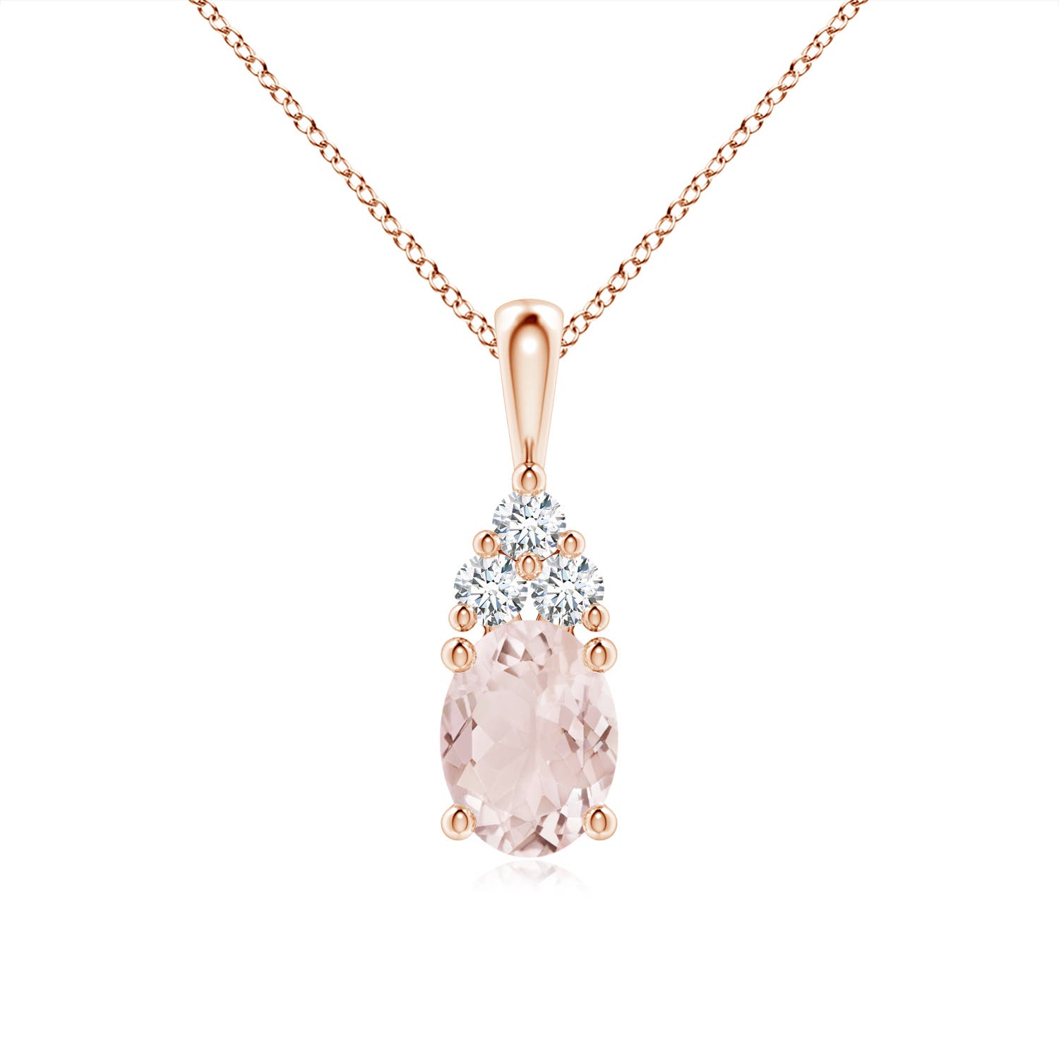 A - Morganite / 1.31 CT / 14 KT Rose Gold