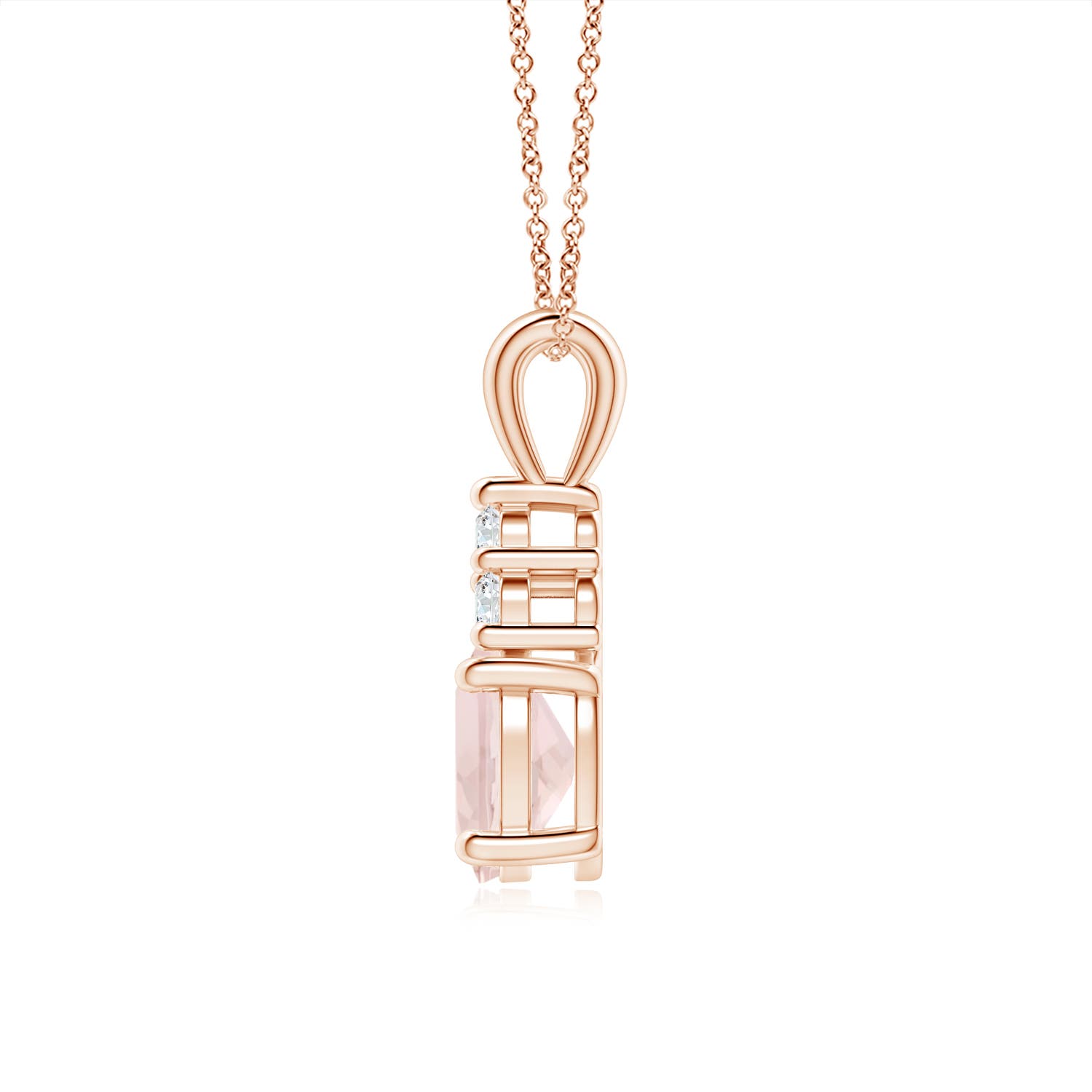 A - Morganite / 1.31 CT / 14 KT Rose Gold