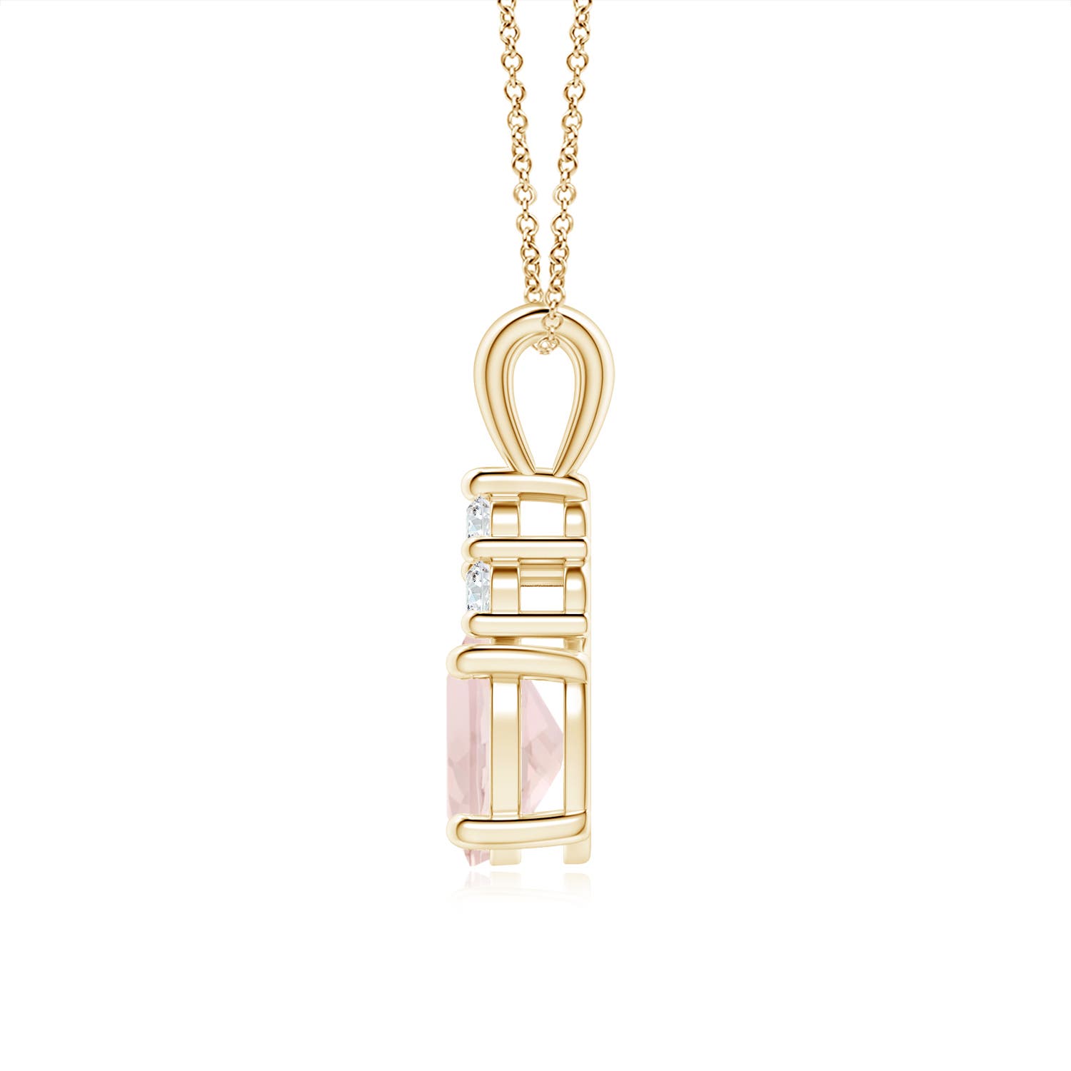 A - Morganite / 1.31 CT / 14 KT Yellow Gold