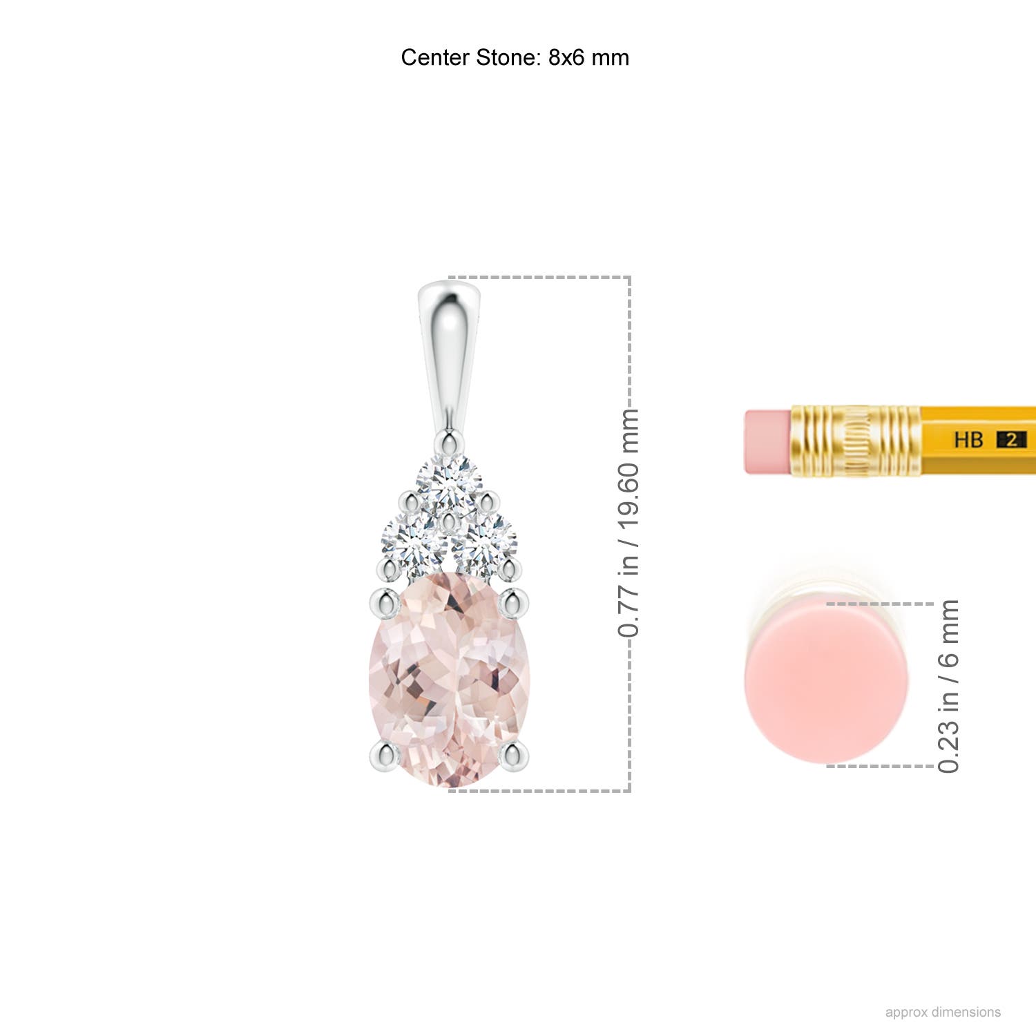 AA - Morganite / 1.31 CT / 14 KT White Gold