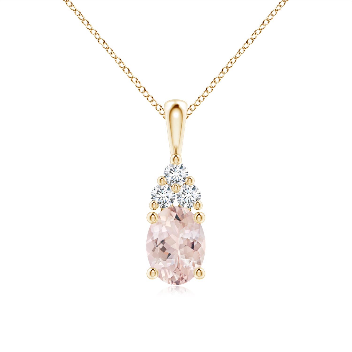 AA - Morganite / 1.31 CT / 14 KT Yellow Gold