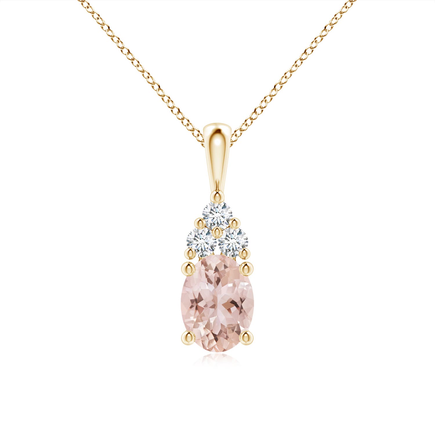 AAA - Morganite / 1.31 CT / 14 KT Yellow Gold