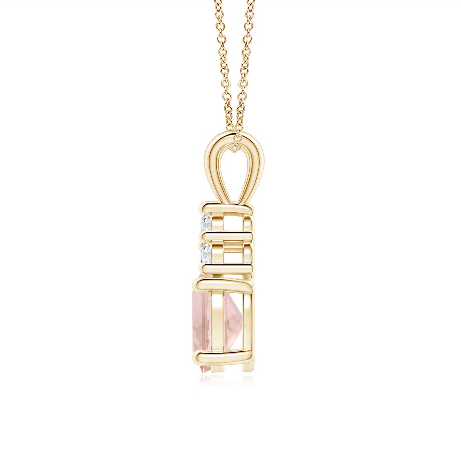 AAA - Morganite / 1.31 CT / 14 KT Yellow Gold