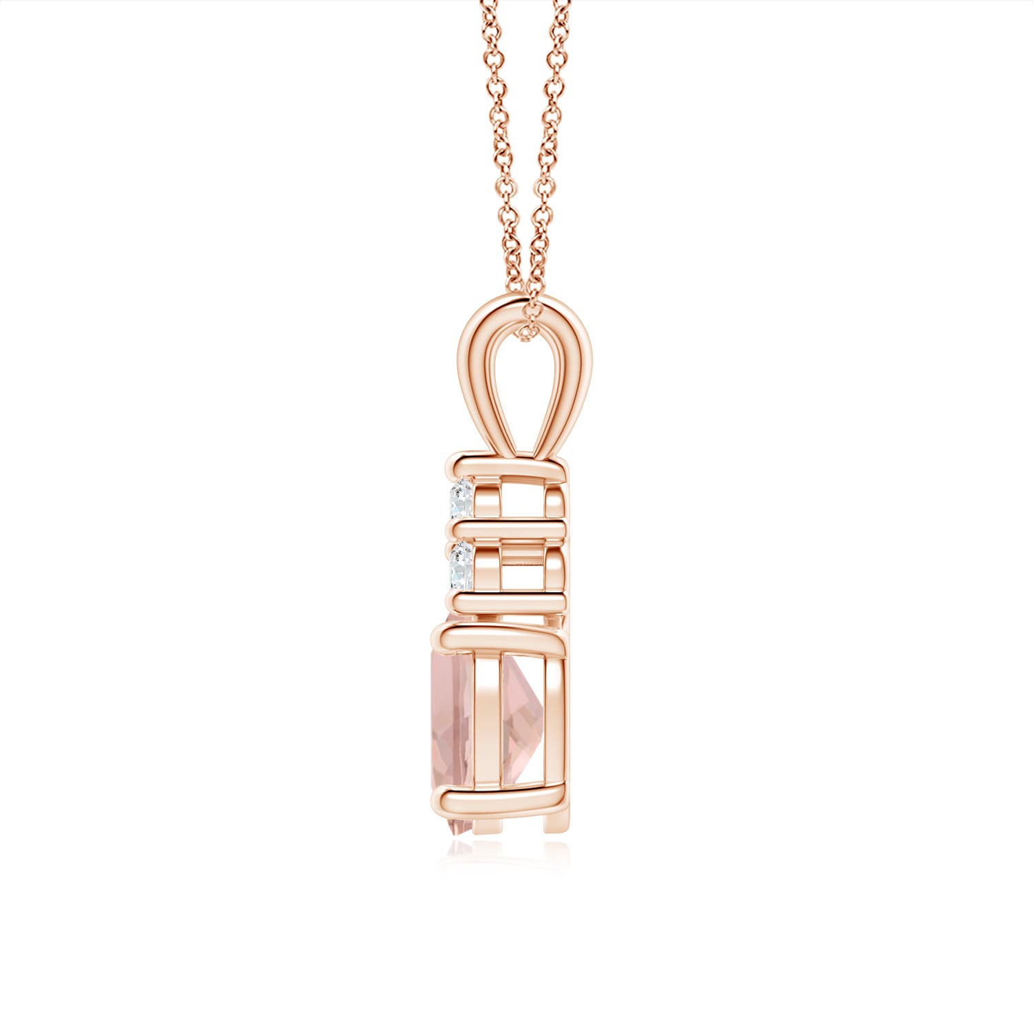 AAAA - Morganite / 1.31 CT / 14 KT Rose Gold