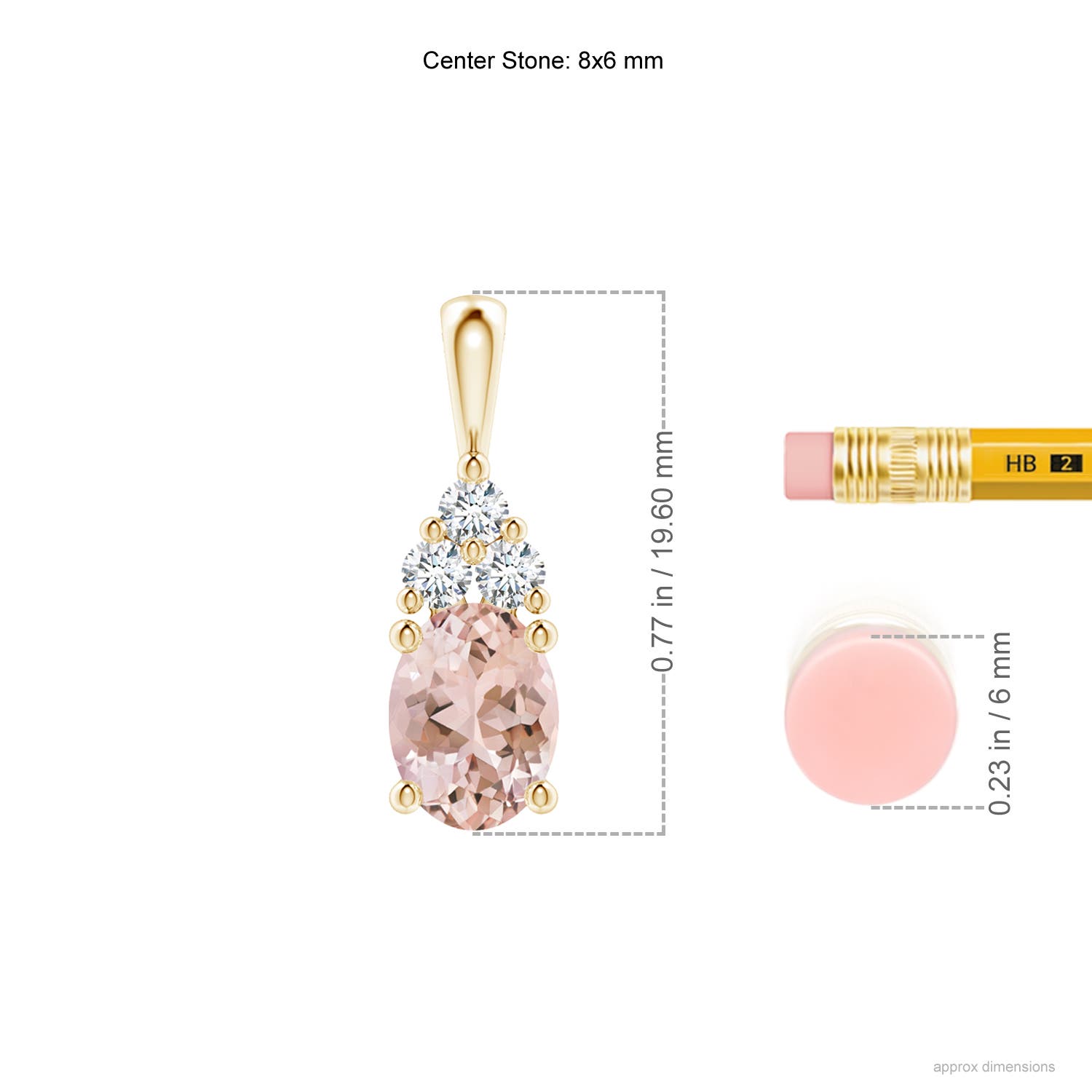 AAAA - Morganite / 1.31 CT / 14 KT Yellow Gold