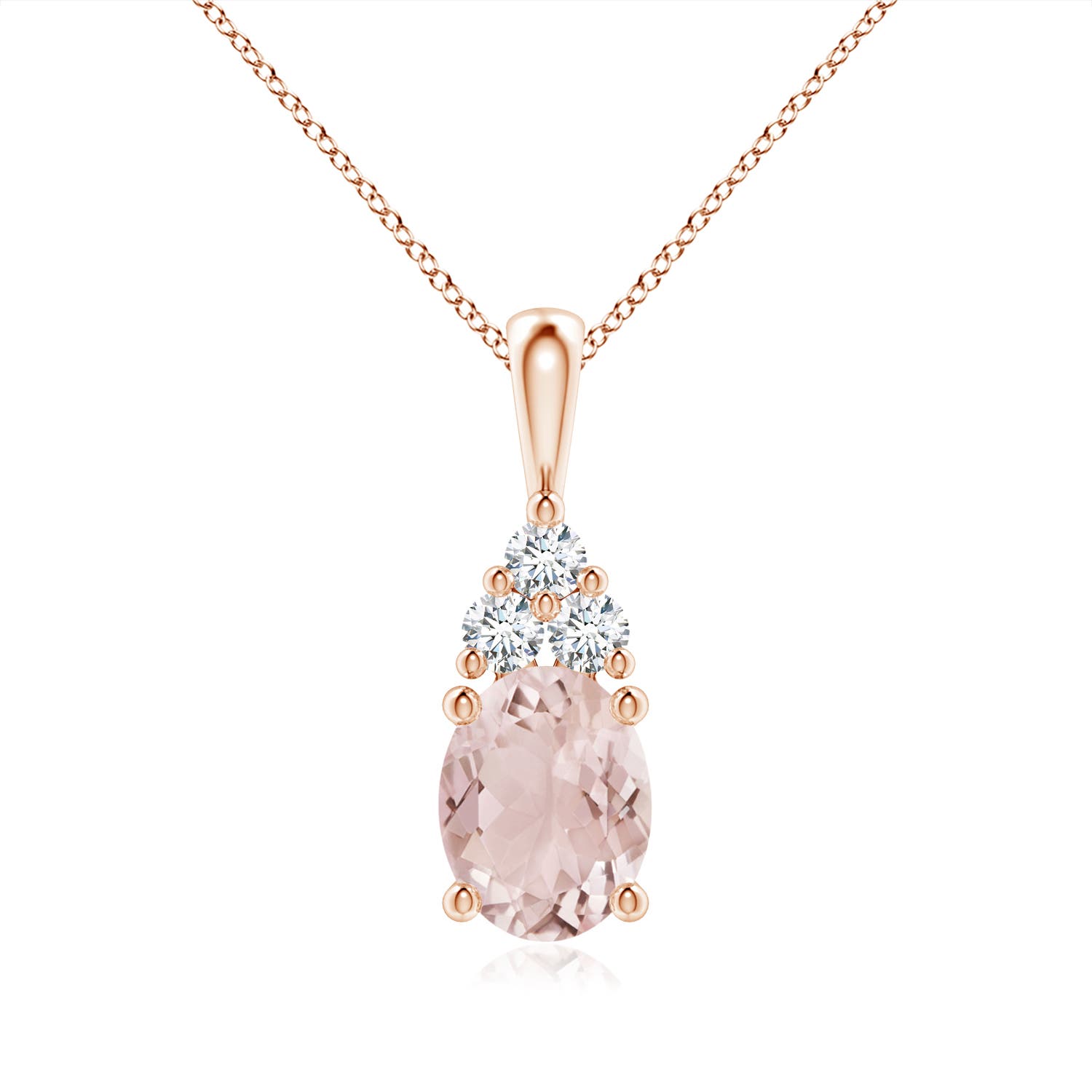 A - Morganite / 1.88 CT / 14 KT Rose Gold