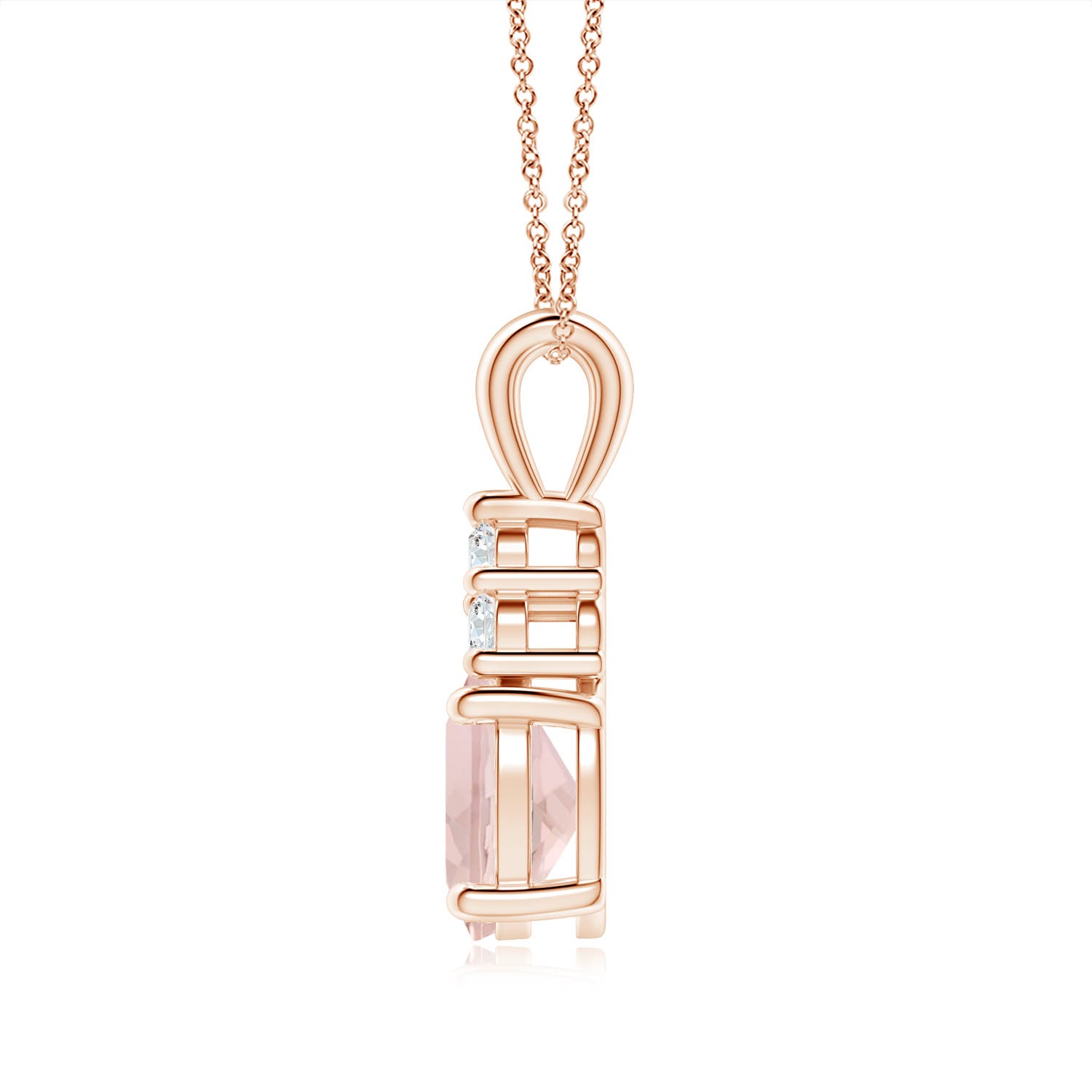 A - Morganite / 1.88 CT / 14 KT Rose Gold