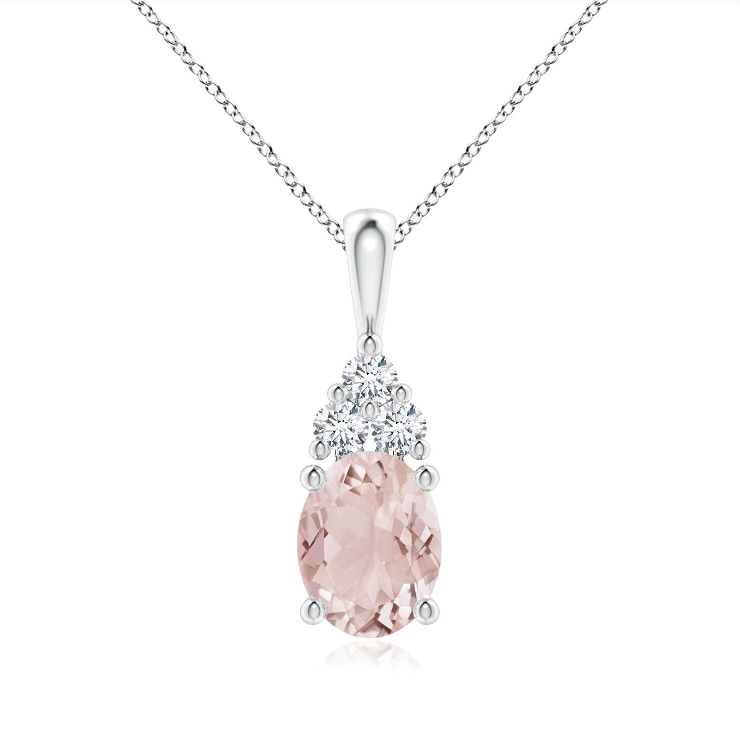 A - Morganite / 1.88 CT / 14 KT White Gold