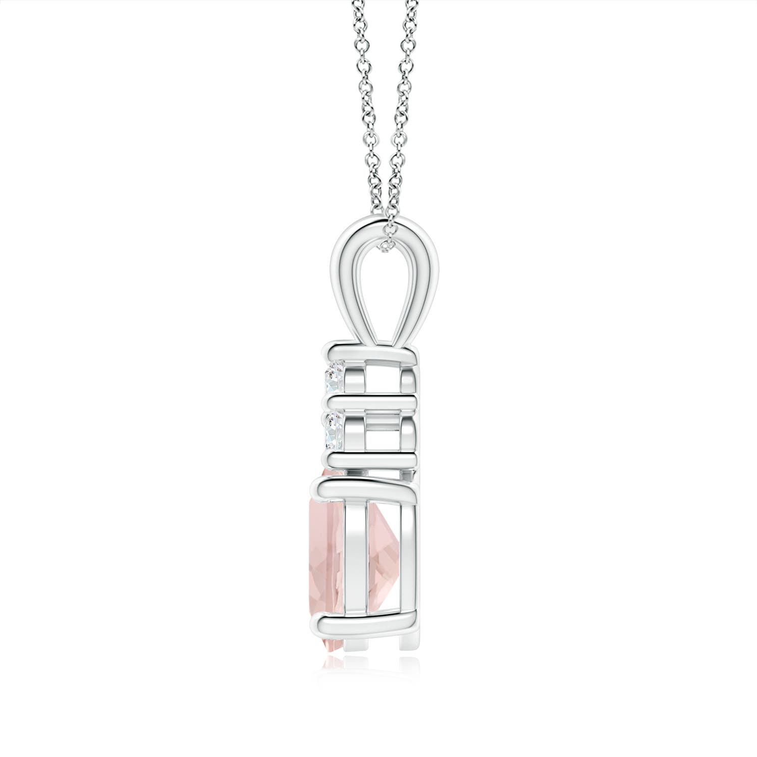 A - Morganite / 1.88 CT / 14 KT White Gold