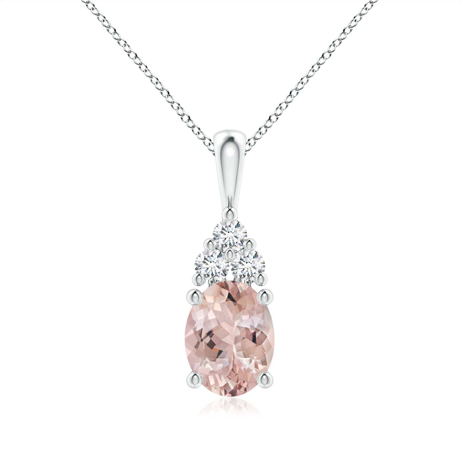 AA - Morganite / 1.88 CT / 14 KT White Gold