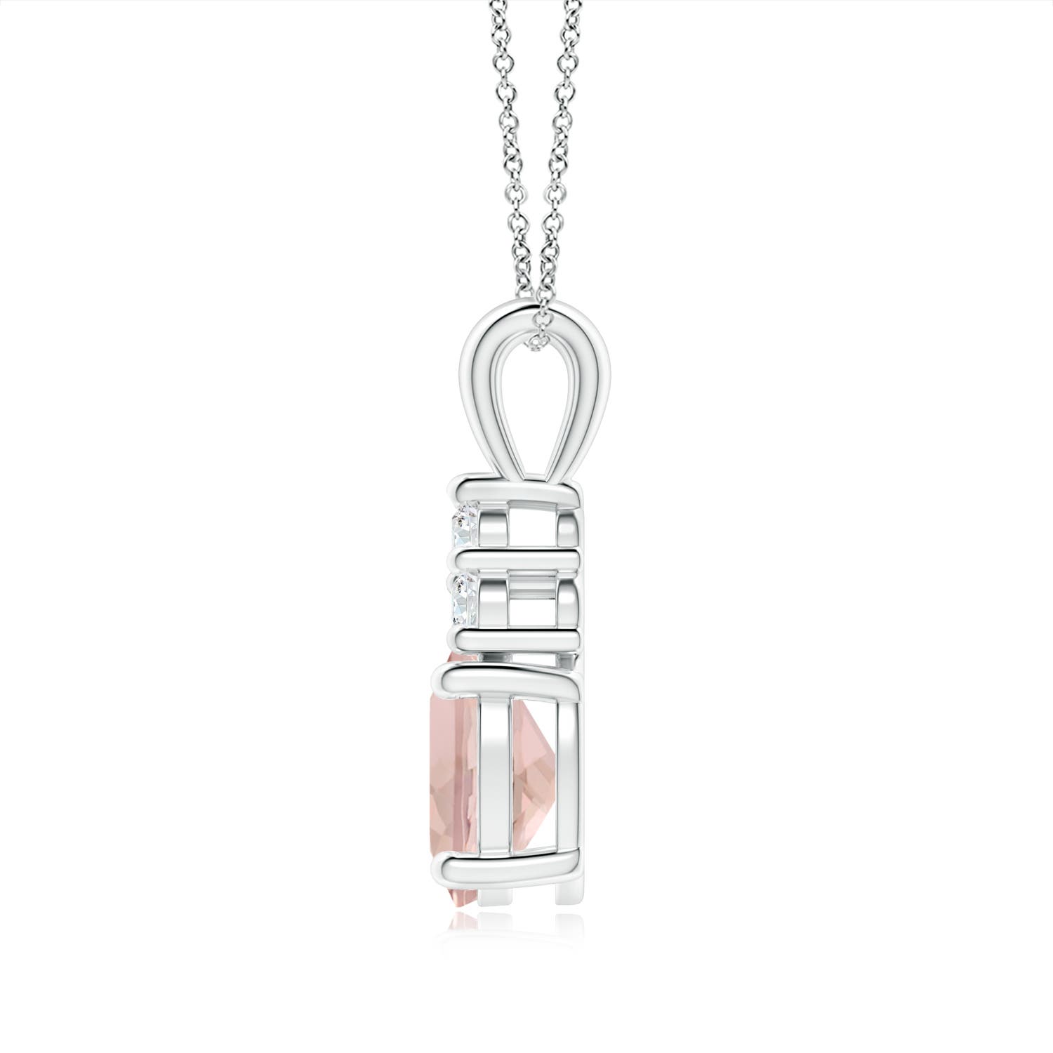 AA - Morganite / 1.88 CT / 14 KT White Gold