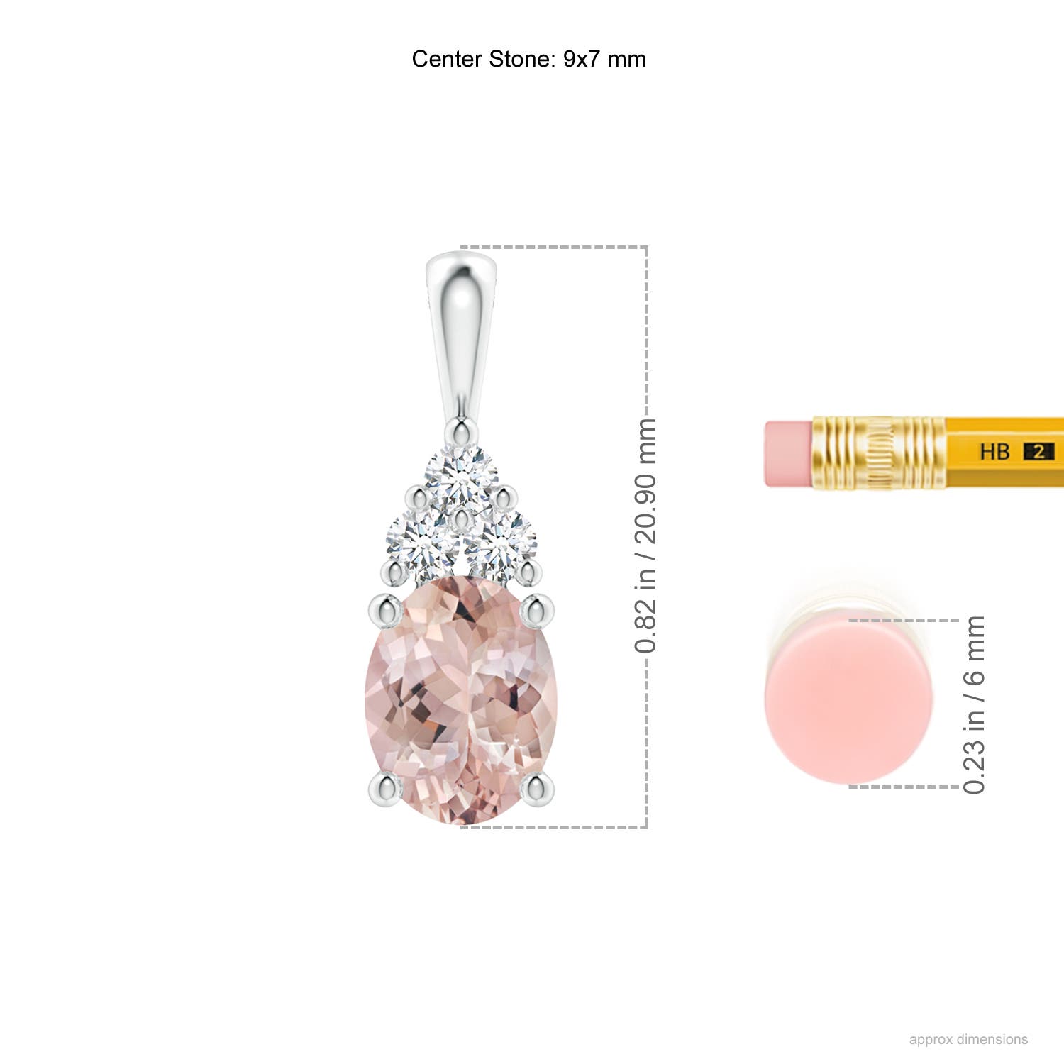 AA - Morganite / 1.88 CT / 14 KT White Gold