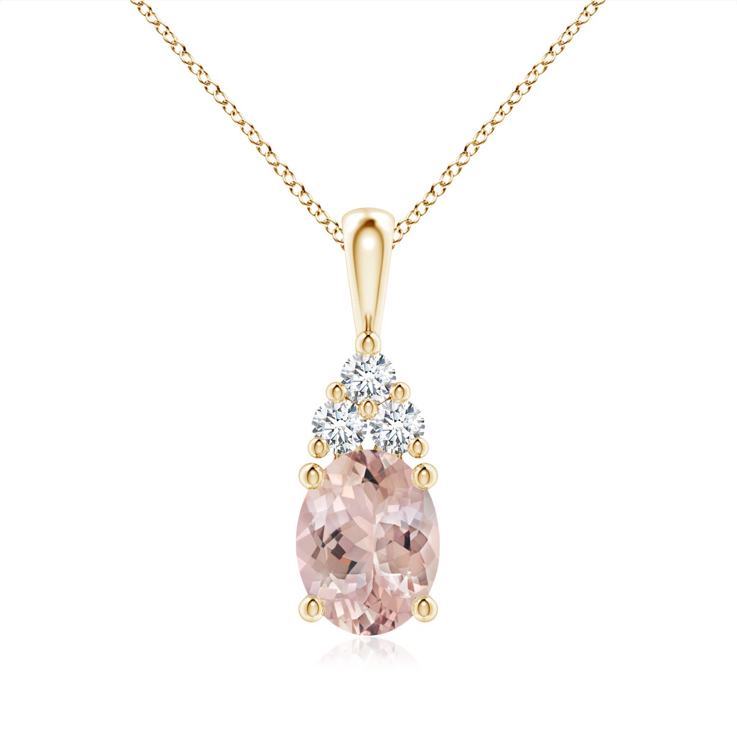 AA - Morganite / 1.88 CT / 14 KT Yellow Gold