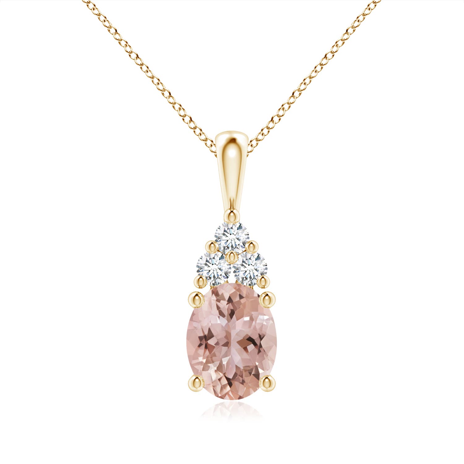 AAA - Morganite / 1.88 CT / 14 KT Yellow Gold