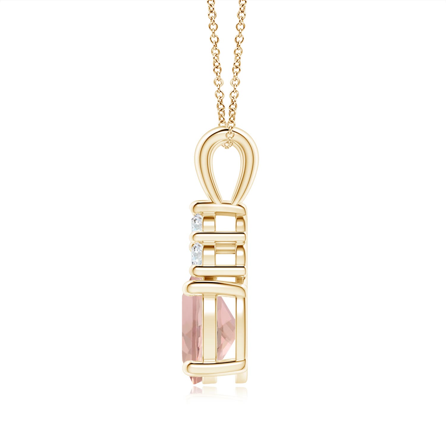 AAA - Morganite / 1.88 CT / 14 KT Yellow Gold