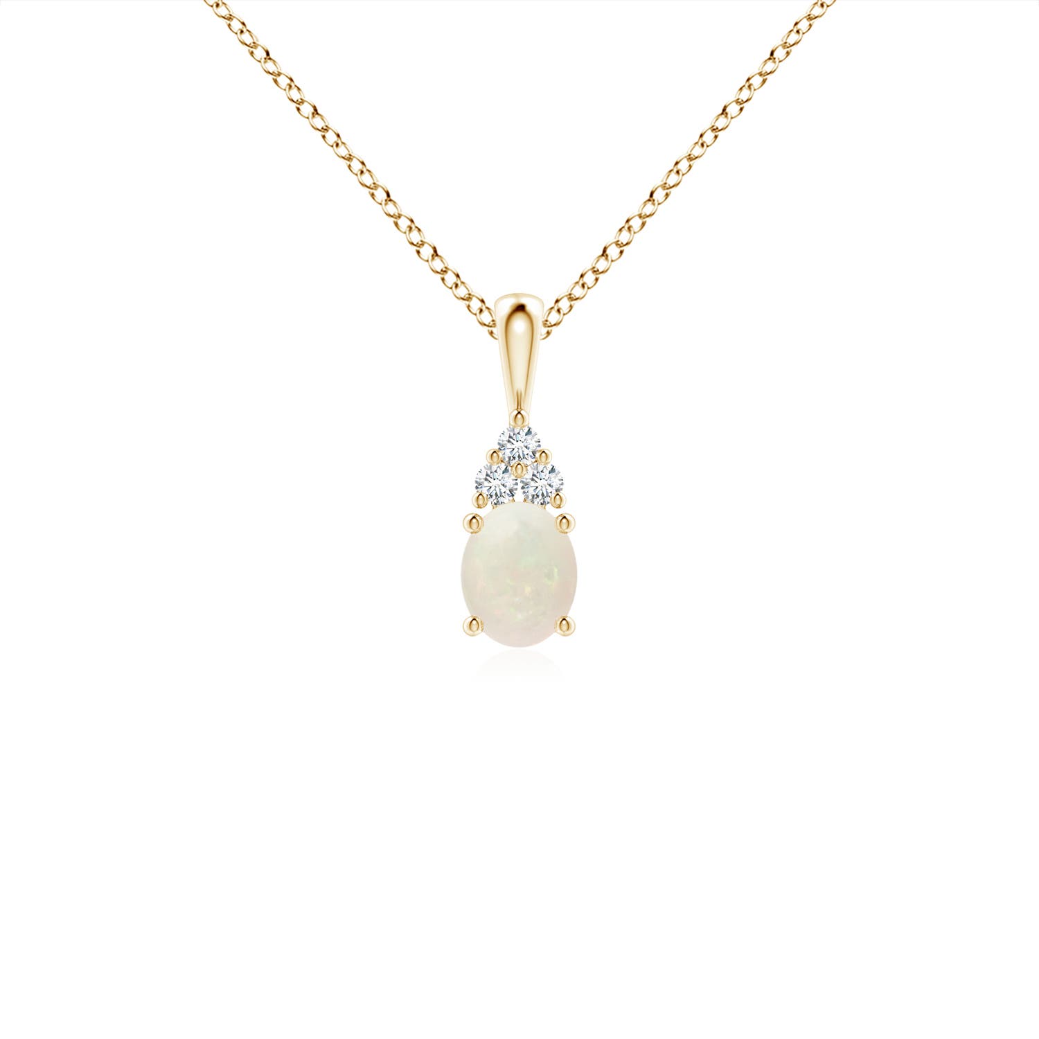 A - Opal / 0.27 CT / 14 KT Yellow Gold