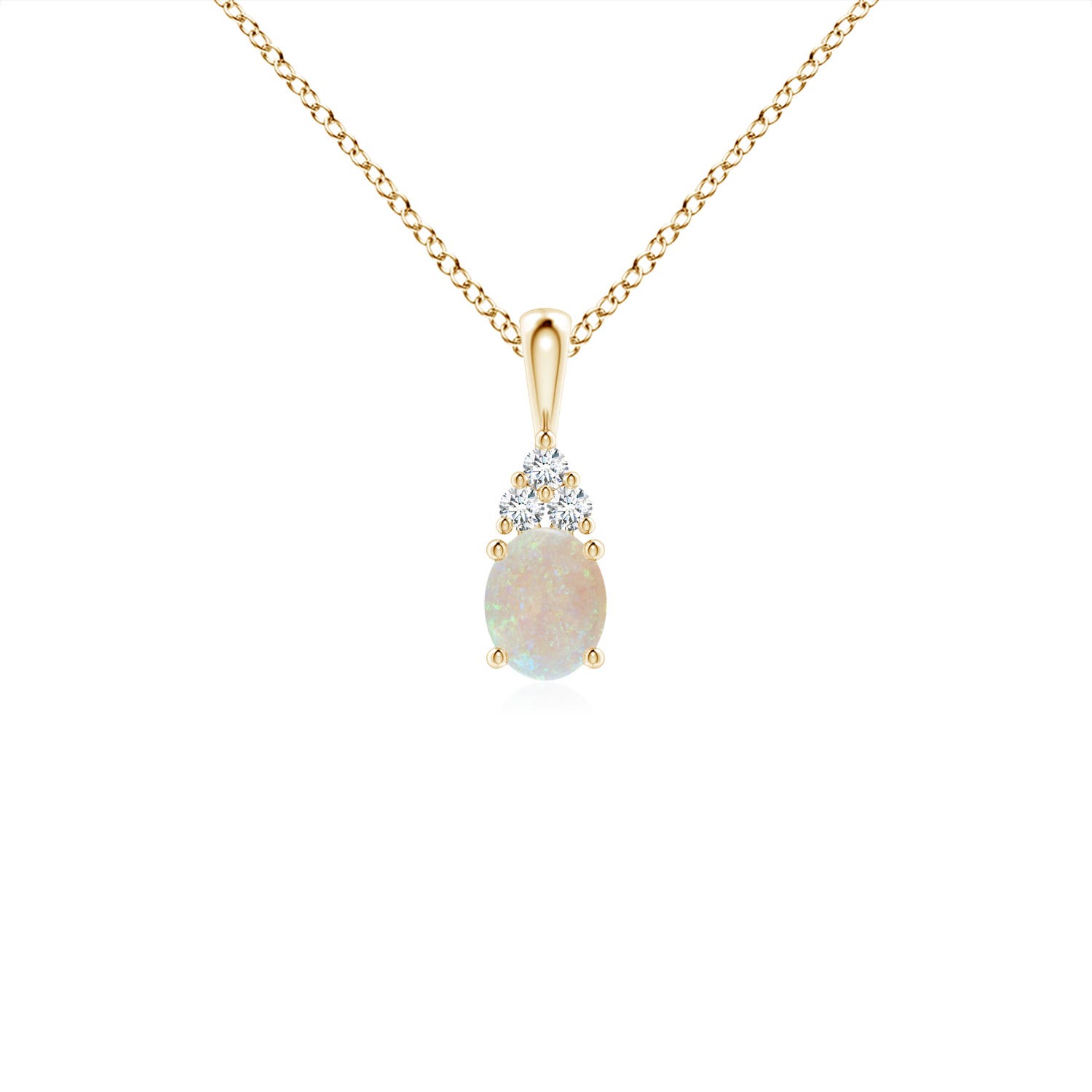 AA - Opal / 0.27 CT / 14 KT Yellow Gold