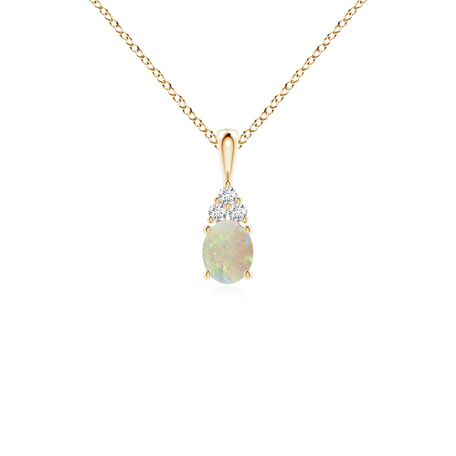 AAA - Opal / 0.27 CT / 14 KT Yellow Gold