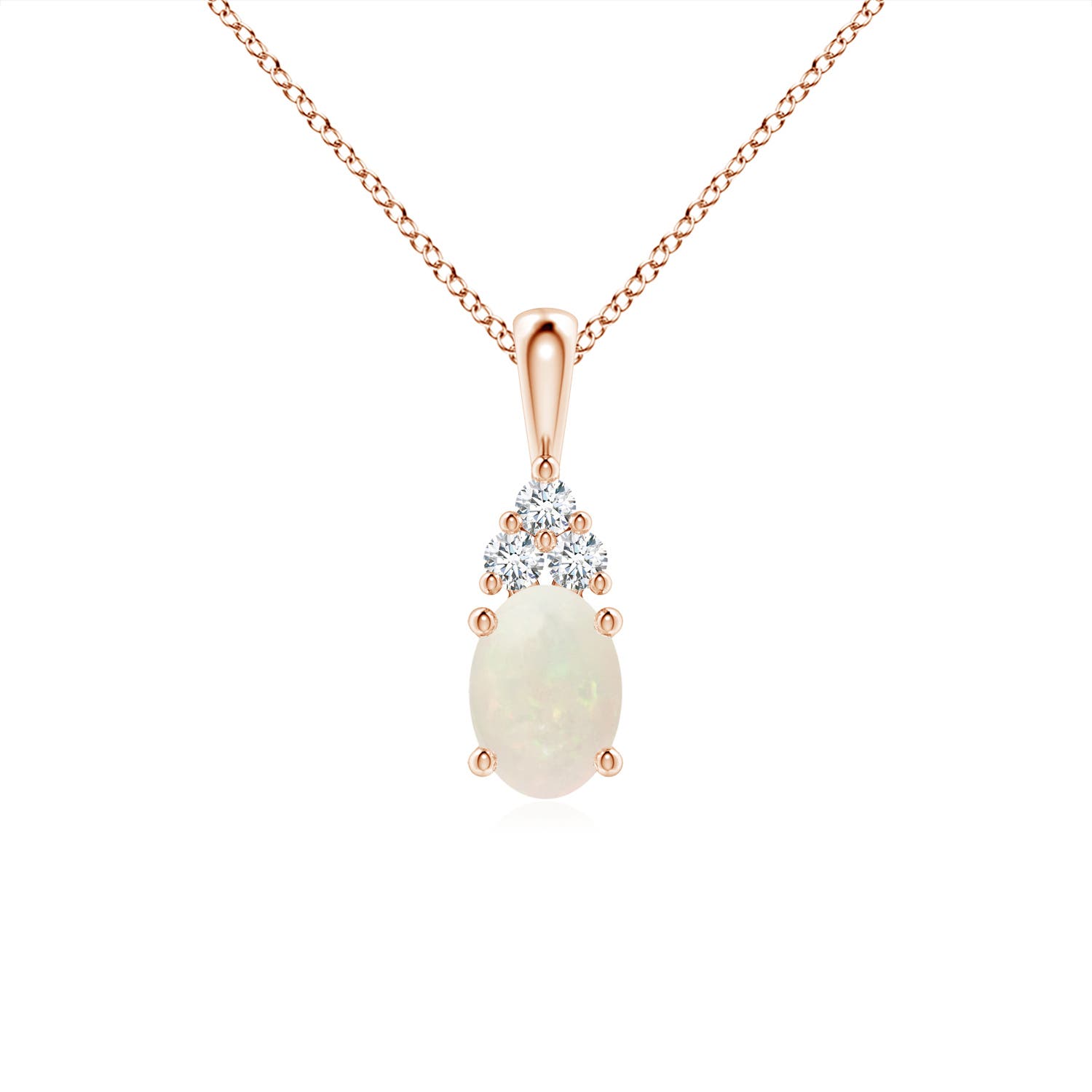 A - Opal / 0.56 CT / 14 KT Rose Gold