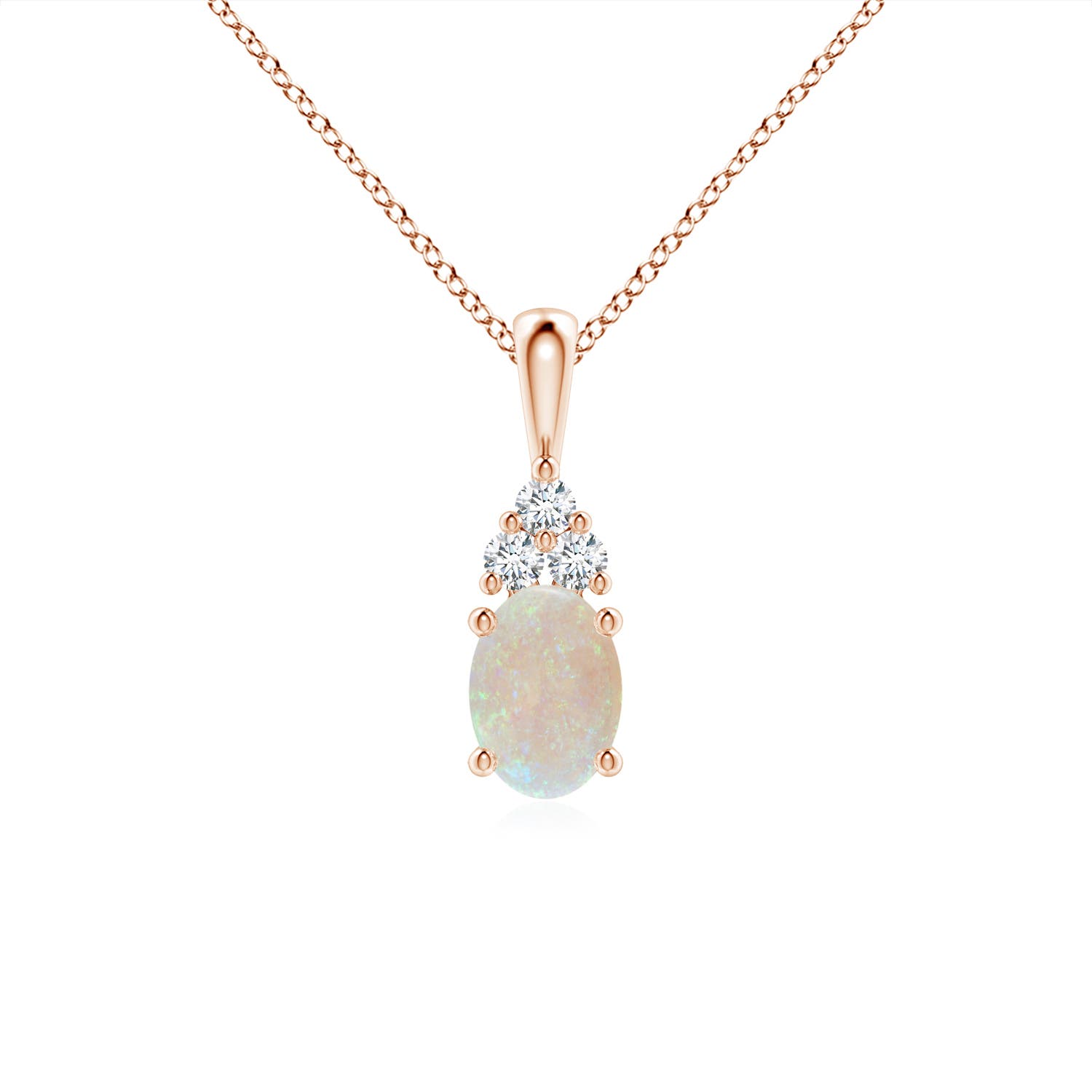 AA - Opal / 0.56 CT / 14 KT Rose Gold