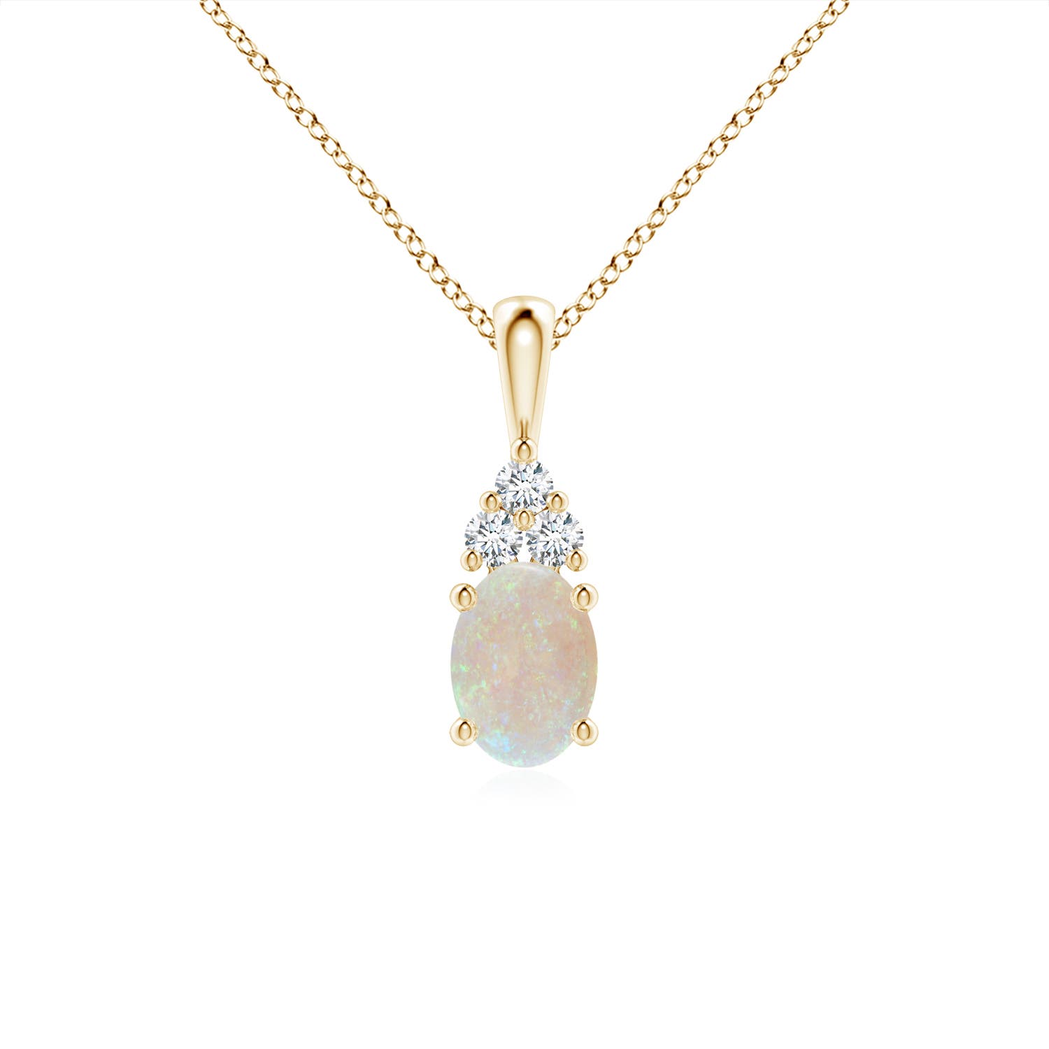 AA - Opal / 0.56 CT / 14 KT Yellow Gold