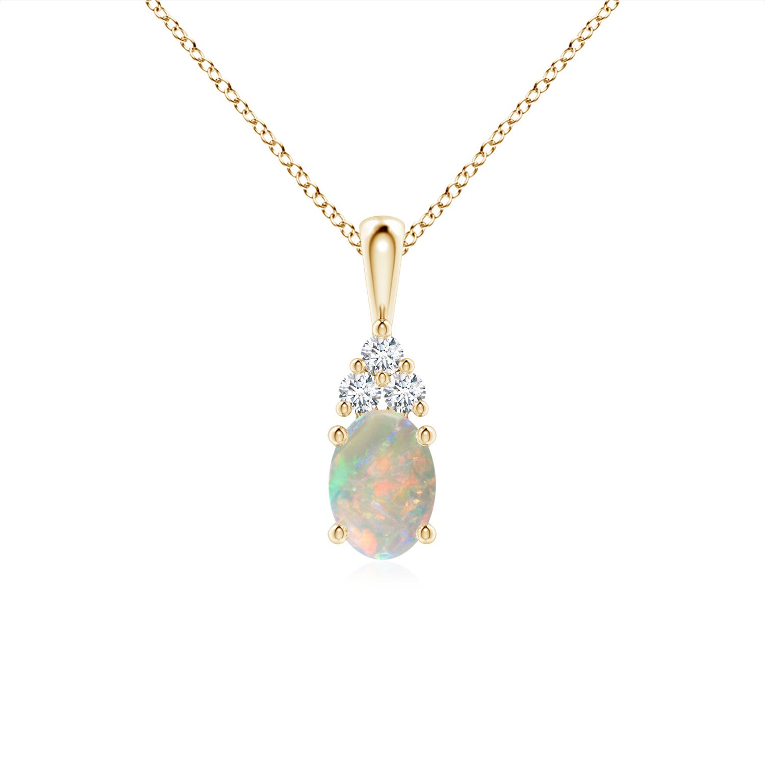 AAAA - Opal / 0.56 CT / 14 KT Yellow Gold