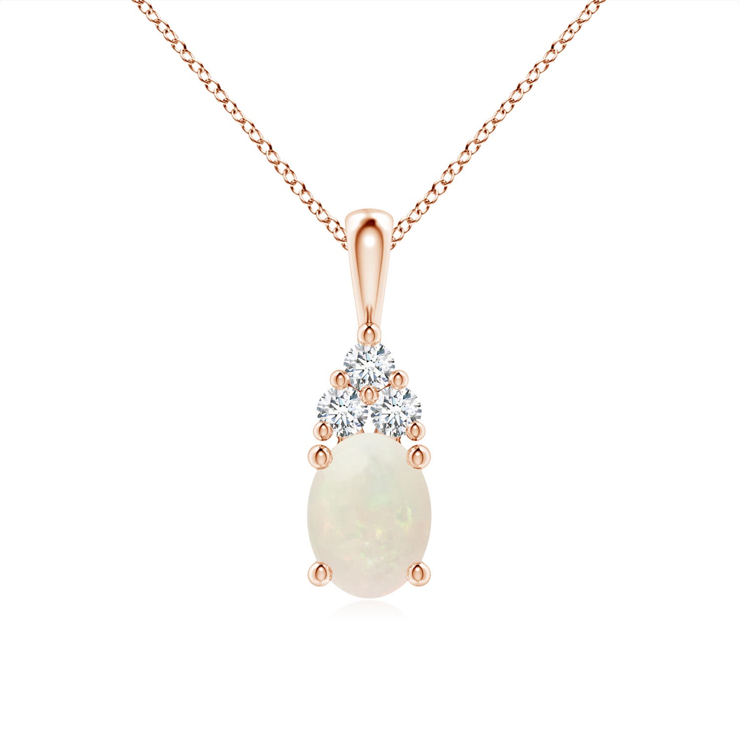 A - Opal / 1.01 CT / 14 KT Rose Gold