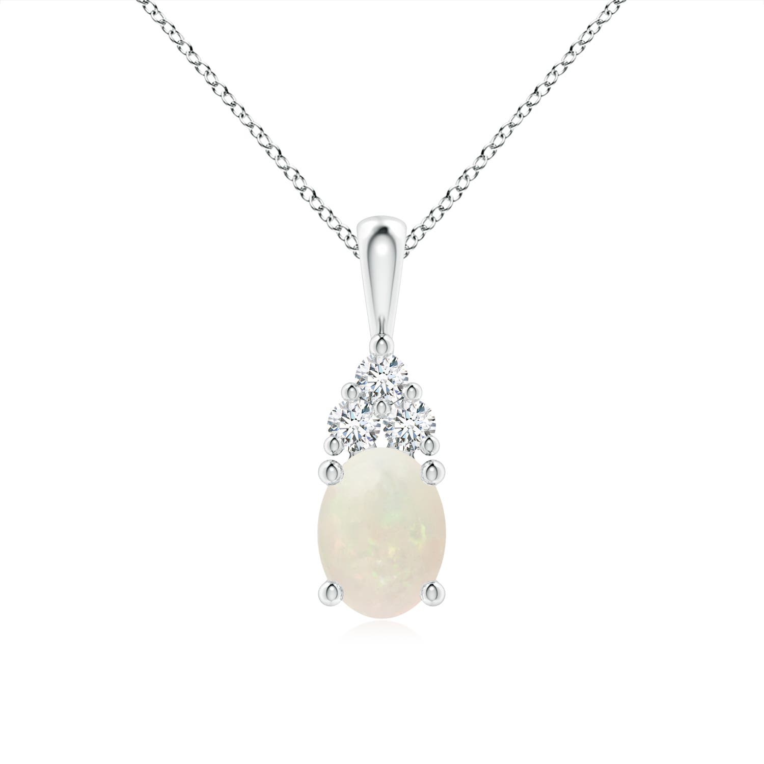 A - Opal / 1.01 CT / 14 KT White Gold