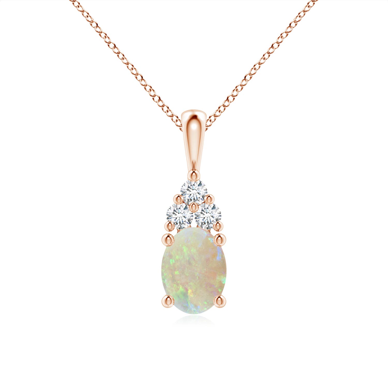 AAA - Opal / 1.01 CT / 14 KT Rose Gold