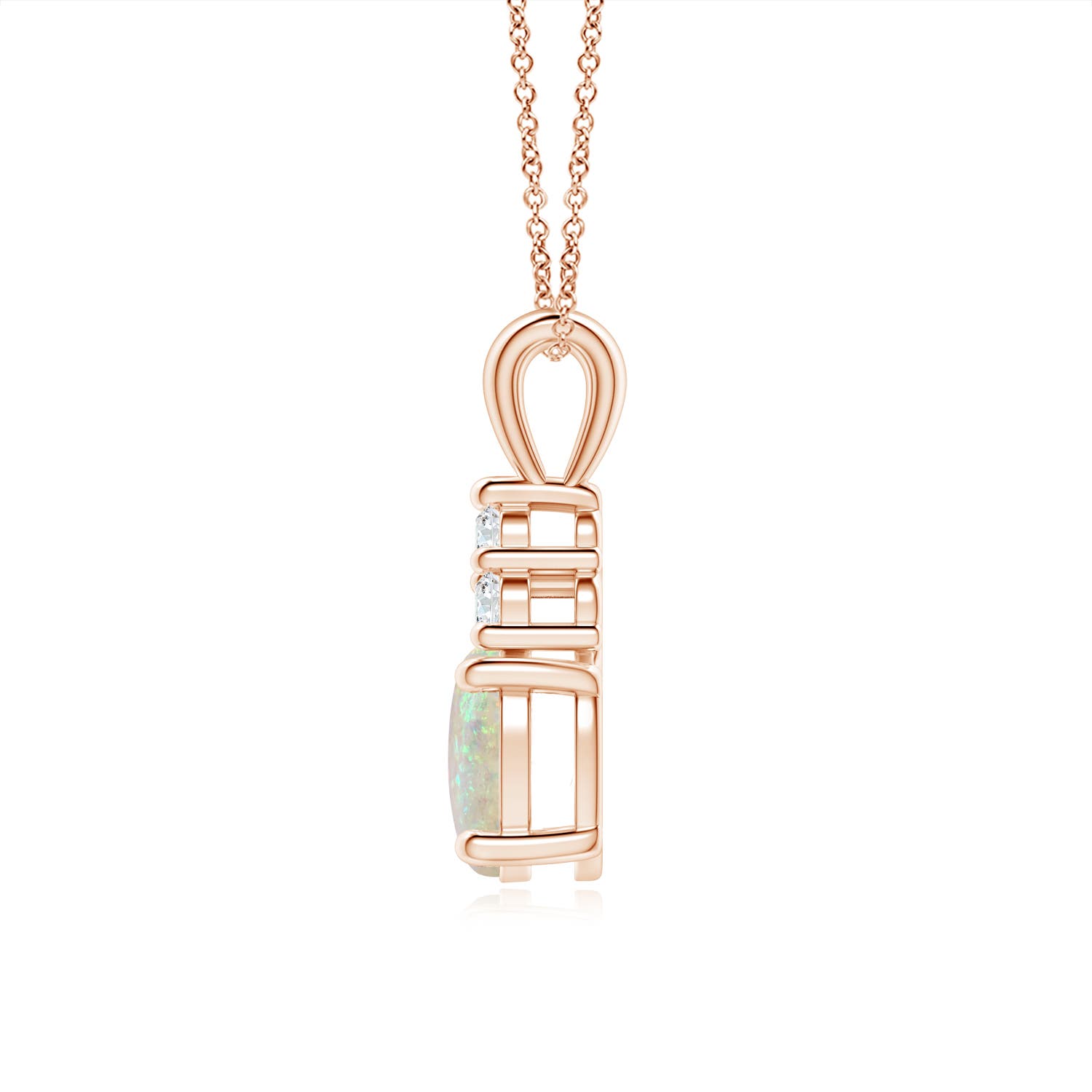 AAA - Opal / 1.01 CT / 14 KT Rose Gold