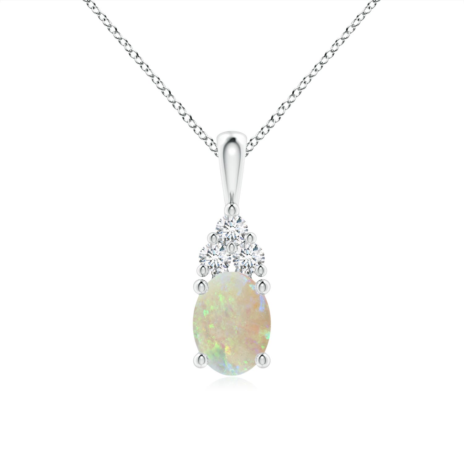 AAA - Opal / 1.01 CT / 14 KT White Gold