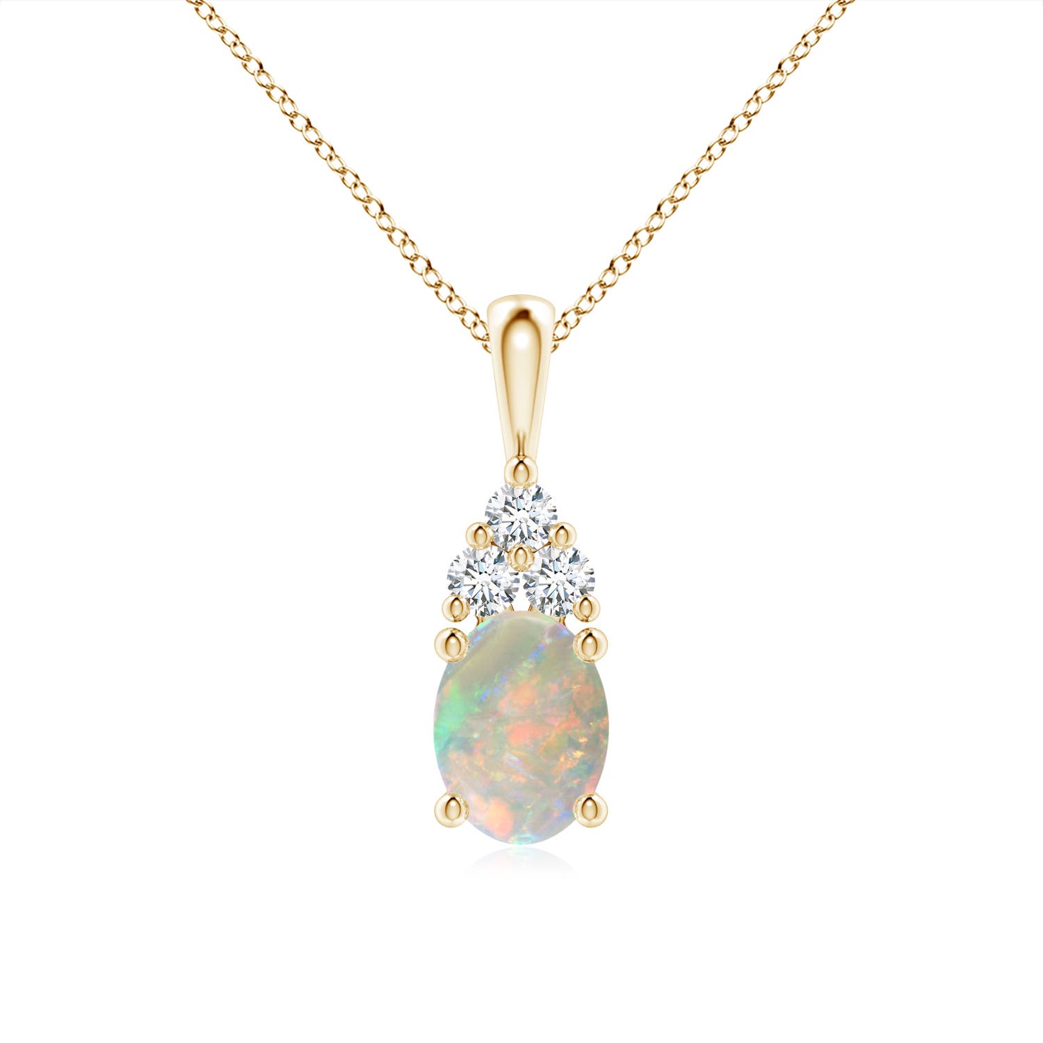 AAAA - Opal / 1.01 CT / 14 KT Yellow Gold