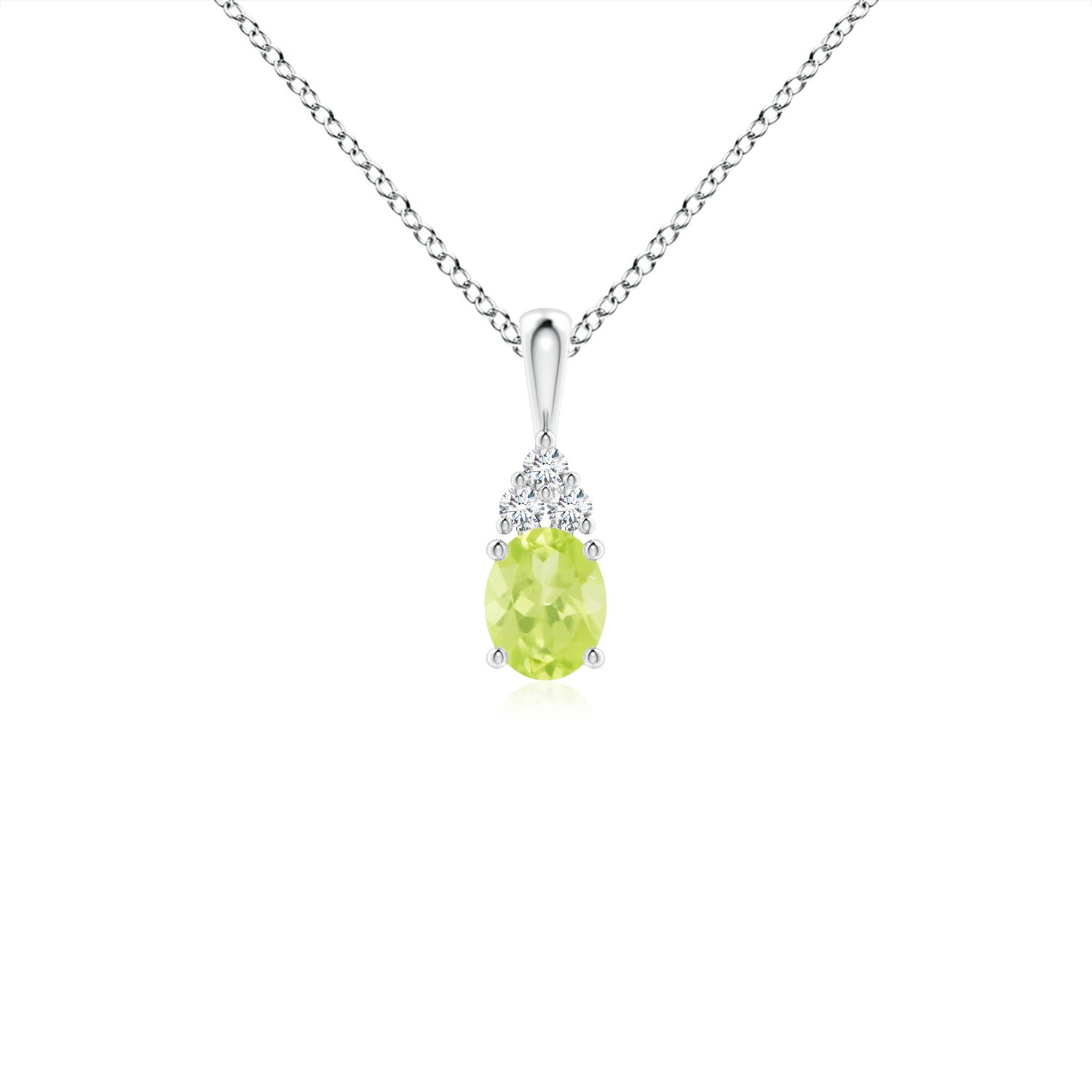 Image Representation of the Platinum Peridot Necklaces & Pendants