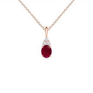 Oval A Ruby
