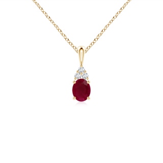 Oval A Ruby