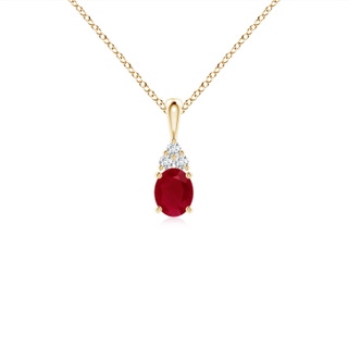 Oval AA Ruby
