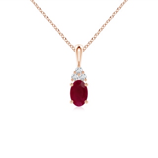 Oval A Ruby