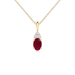 Oval A Ruby